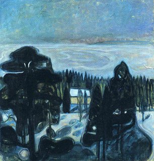 Edvard Munch White night Wandbild