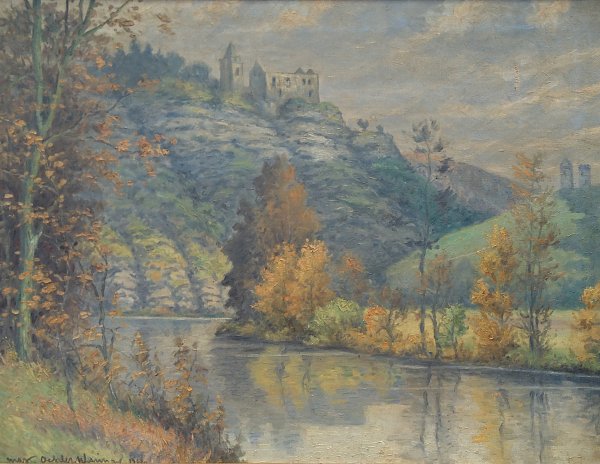 Max Oehler Rudelsburg1 Wandbild