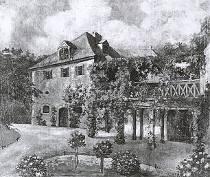 Max Oehler Schloss Tiefurt II Wandbild