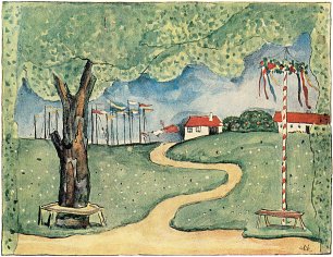 Emil Orlik Landschaft in Boehmen Wandbild