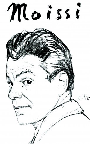 Emil Orlik Moissi Wandbild