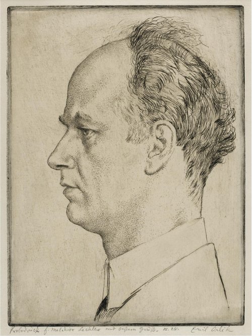 Emil Orlik Portraet des Wilhelm Furtwaengler Wandbild