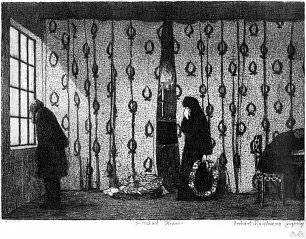 Emil Orlik Zu Michael Kramer Gerhart Hauptmann zugeeignet Wandbild