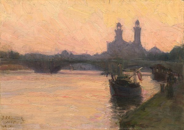 Henry Ossawa Tanner The Seine Wandbild
