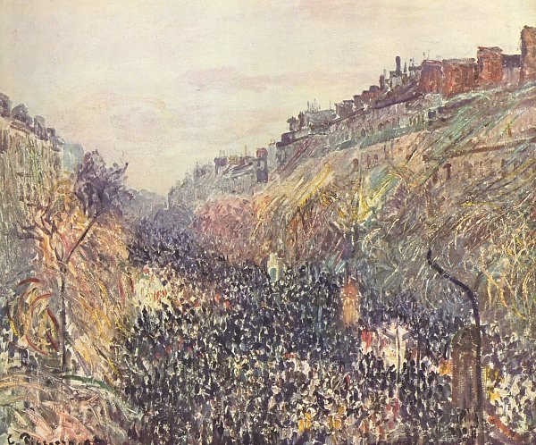Camille Pissarro Faschingsdienstag auf dem Boulevard Montmartre Wandbild