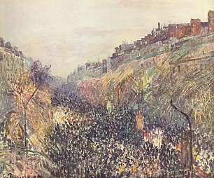 Camille Pissarro Faschingsdienstag auf dem Boulevard Montmartre Wandbild