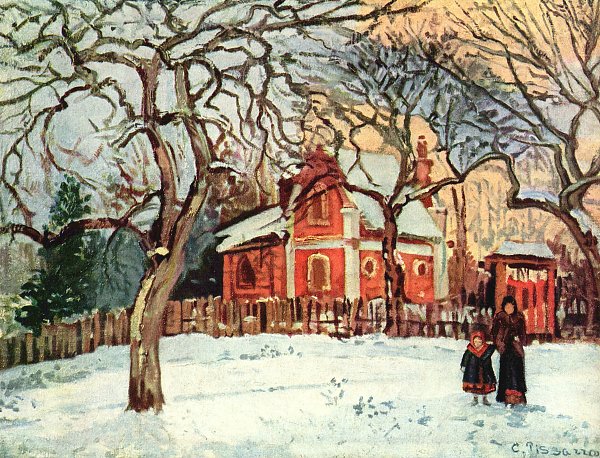 Camille Pissarro Kastanienbaeume in Louveciennes Wandbild