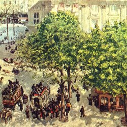 Camille-Pissarro-Place-du-Theatre-Francais-in-Paris