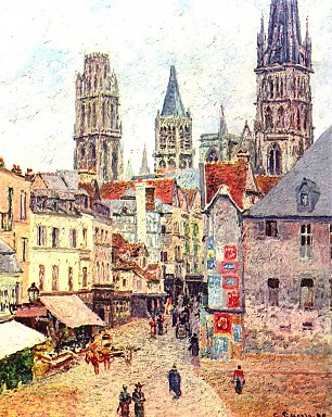 Camille Pissarro Rouen Rue de l Epicerie Wandbild