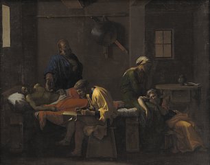 Nicolas Poussin Eudamidas' testamente Wandbild