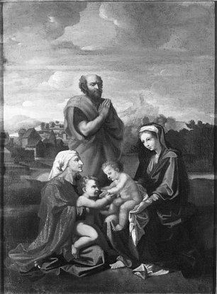 Nicolas Poussin Holy Family Wandbild