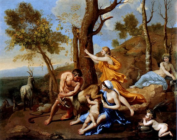 Nicolas Poussin La Nourriture de Jupiter Wandbild