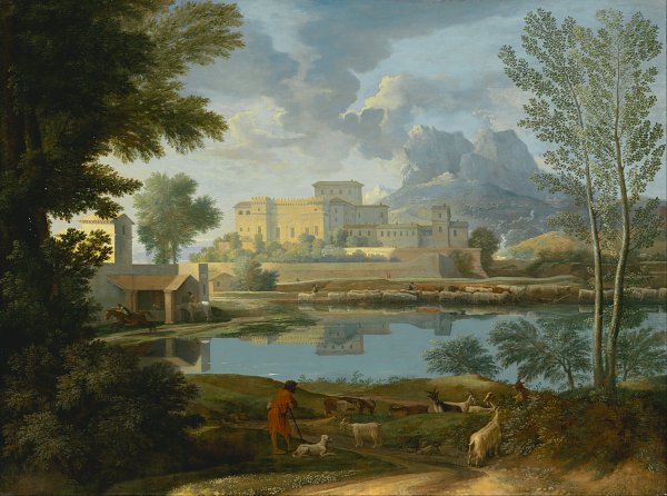 Nicolas Poussin Landscape with a Calm Wandbild