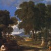 Nicolas-Poussin-Landscape-with-a-Man-Washing-His-Feet-at-a-Fountain