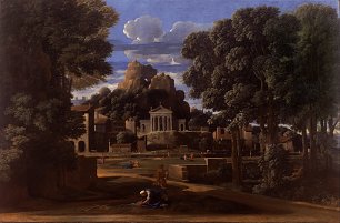 Nicolas Poussin Landscape with the Ashes of Phocion Wandbild