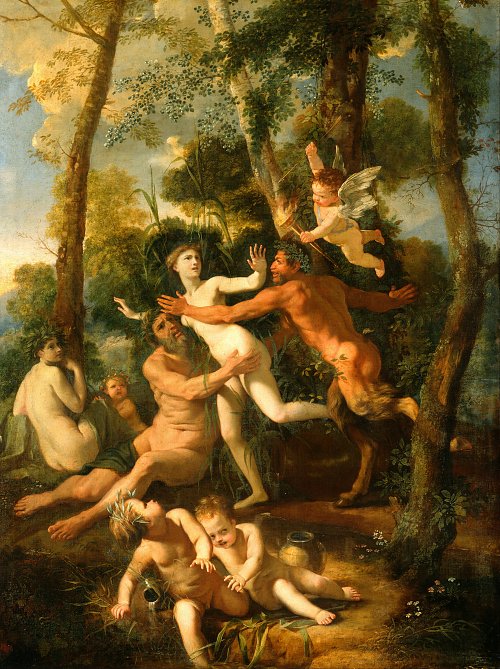 Nicolas Poussin Pan and Syrinx Wandbild