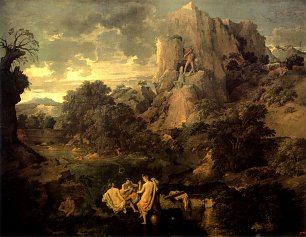 Nicolas Poussin Paysage avec Hercule et Cacus Wandbild