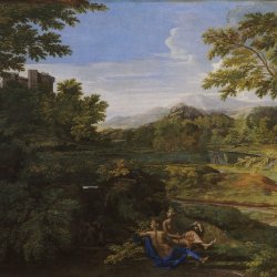 Nicolas-Poussin-Paysage-avec-deux-nymphes-et-un-serpent