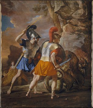 Nicolas Poussin The Companions of Rinaldo Wandbild