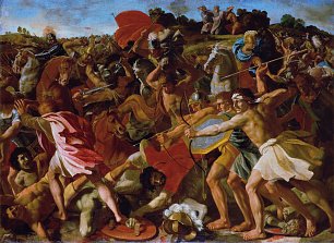 Nicolas Poussin The Victory of Joshua over the Amalekites Wandbild