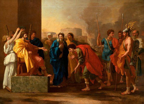 Nicolas Poussin The continence of Scipio Wandbild