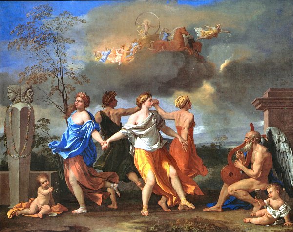 Nicolas Poussin The dance to the music of time Wandbild
