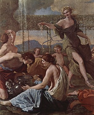 Nicolas Poussin das reich der flora Wandbild