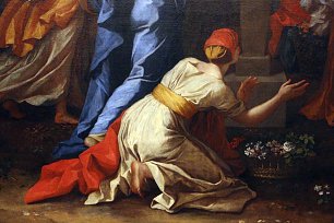 Nicolas Poussin imeneo travestito guarda una danza in onore di priapo Wandbild