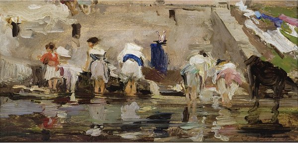 Francisco Pradilla y Ortiz Laundry day