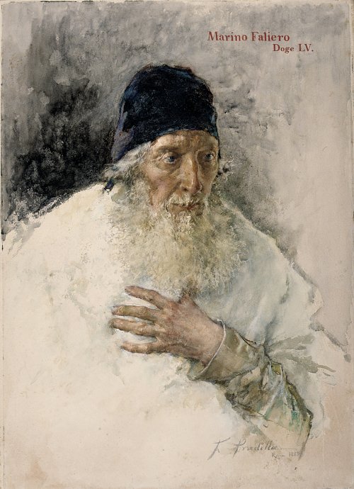 Francisco Pradilla y Ortiz Marino Faliero Wandbild