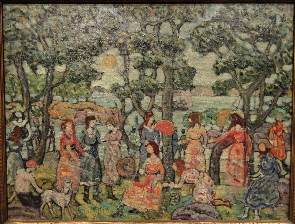 Maurice Prendergast Landscape with Figures Wandbild