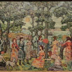 Maurice-Prendergast-Landscape-with-Figures