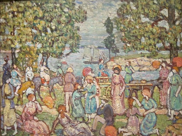 Maurice Prendergast On the Beach No 3 Wandbild