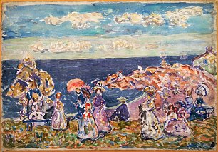 Maurice Prendergast On the Beach Wandbild