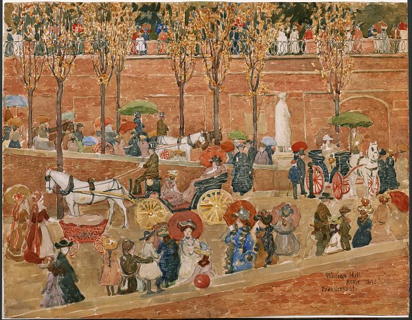 Maurice Prendergast Pincian Hill Rome Wandbild