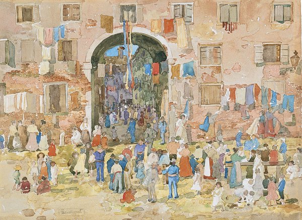 Maurice Prendergast Riva degli Schiavoni Wandbild
