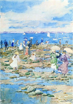 Maurice Prendergast Summer visitors Wandbild