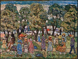 Maurice Prendergast Under the Trees Wandbild