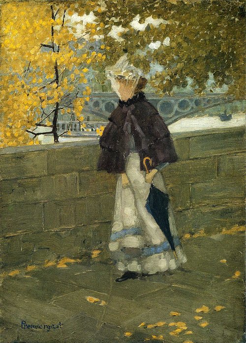 Maurice Prendergast along the seine Wandbild