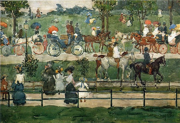 Maurice Prendergast central park 1900 Wandbild