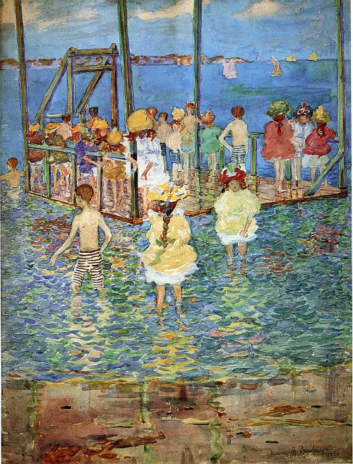 Maurice Prendergast children on a raft Wandbild