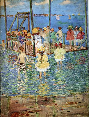Maurice Prendergast children on a raft Wandbild