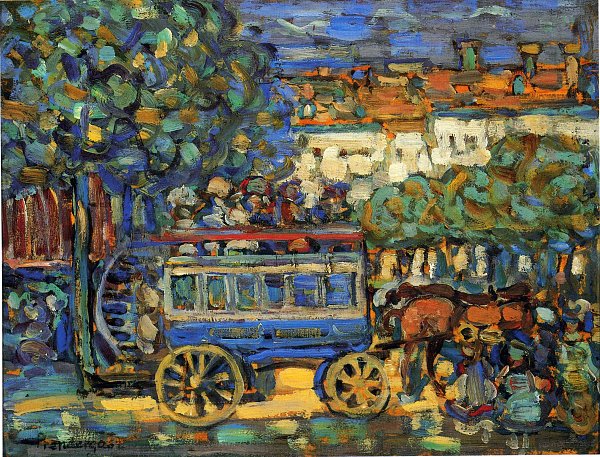 Maurice Prendergast paris omnibus Wandbild