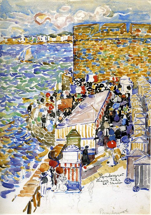 Maurice Prendergast rising tide st malo Wandbild