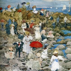 Maurice-Prendergast-rocky-shore-nantasket