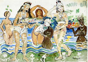 Maurice Prendergast sea maidens Wandbild