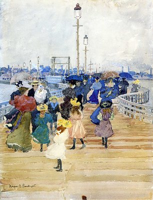 Maurice Prendergast south boston pier Wandbild