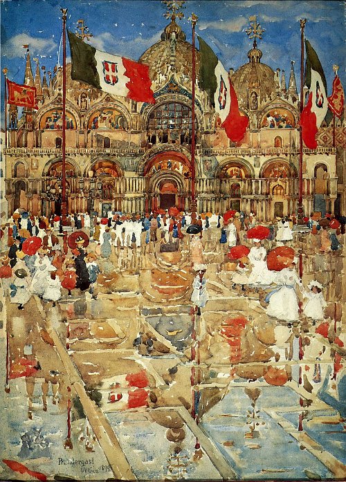 Maurice Prendergast splash of sunshine and rain Wandbild