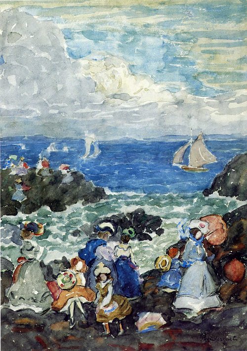 Maurice Prendergast surf nantasket Wandbild