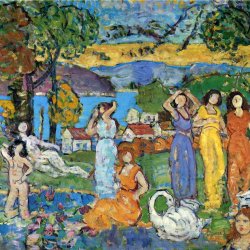 Maurice-Prendergast-the-picnic